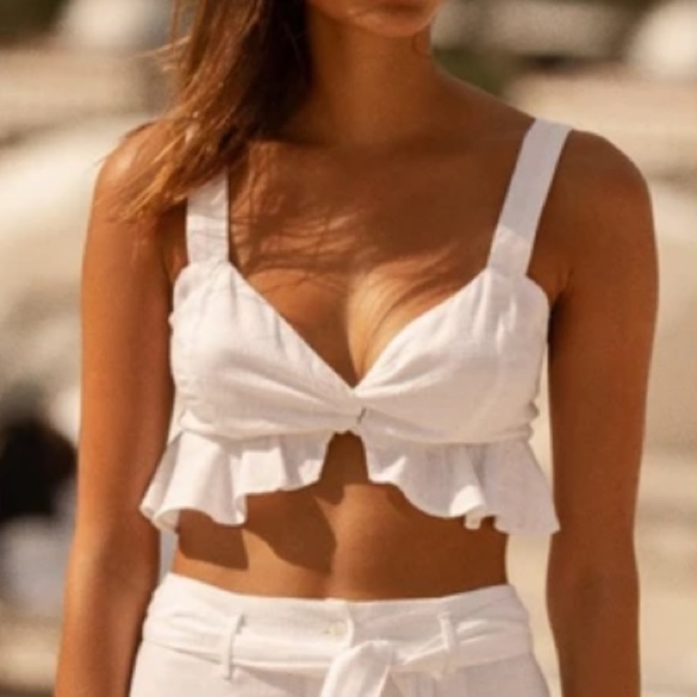 NWT White L*space crop top size medium